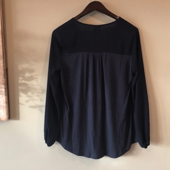 BOBEAU Navy Blouse from Nordstrom -Size S - Picture 3 of 5